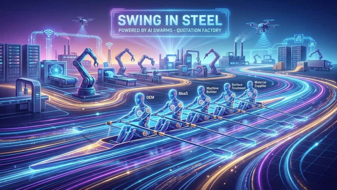 “Swing in Steel” — How AI Swarms Will Transform Manufacturing