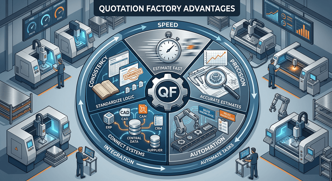 5 advantages of the Quotation Factory - Quotations and estimations can be done faster within the metal industry